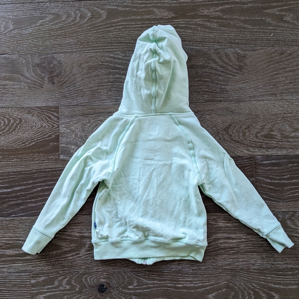 Kickee Pants Sherpa Zip Hoodie in Aloe Size  18-24 Months - Picture 3 of 3